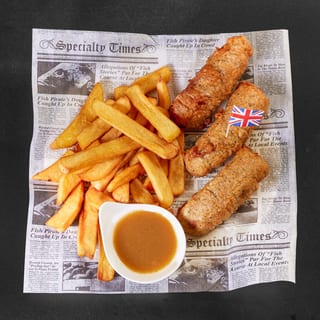 Battered Sausage & Chips (2 pieces)